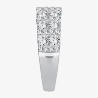 Womens 2 CT. T.W. Natural White Diamond 10K Gold Anniversary Wedding Band
