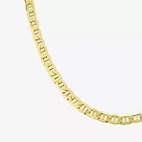 10K Yellow Gold 22" Hollow Mariner Chain