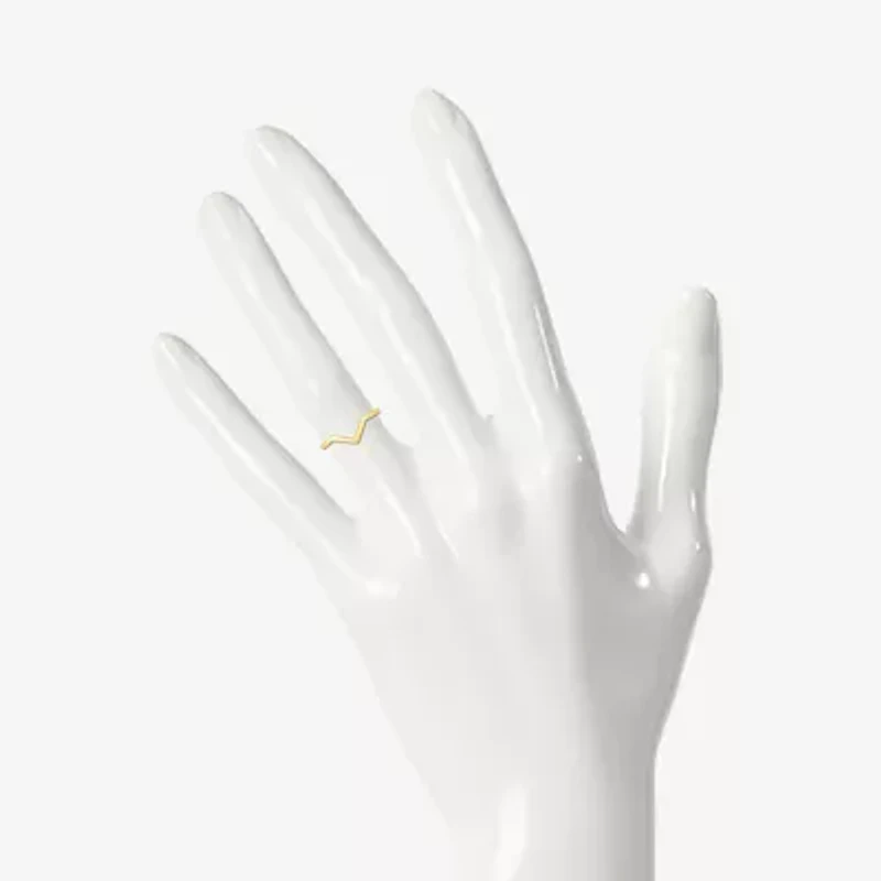 Womens 2MM 10K Gold Round Band