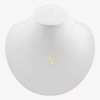 Womens 10K Gold 18 Inch Pendant Necklace
