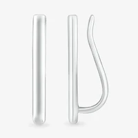 Womens 10K White Gold Ear Climbers