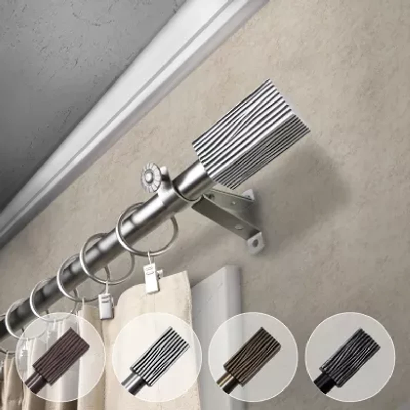 Rod Desyne Alder 13/16" Adjustable Curtain
