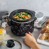 Cooks 1.5 Quart Football Print Slow Cooker