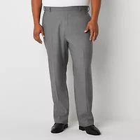 J. Ferrar Ultra Comfort Mens Big and Tall Stretch Fabric Classic Fit Flat Front Suit Pant