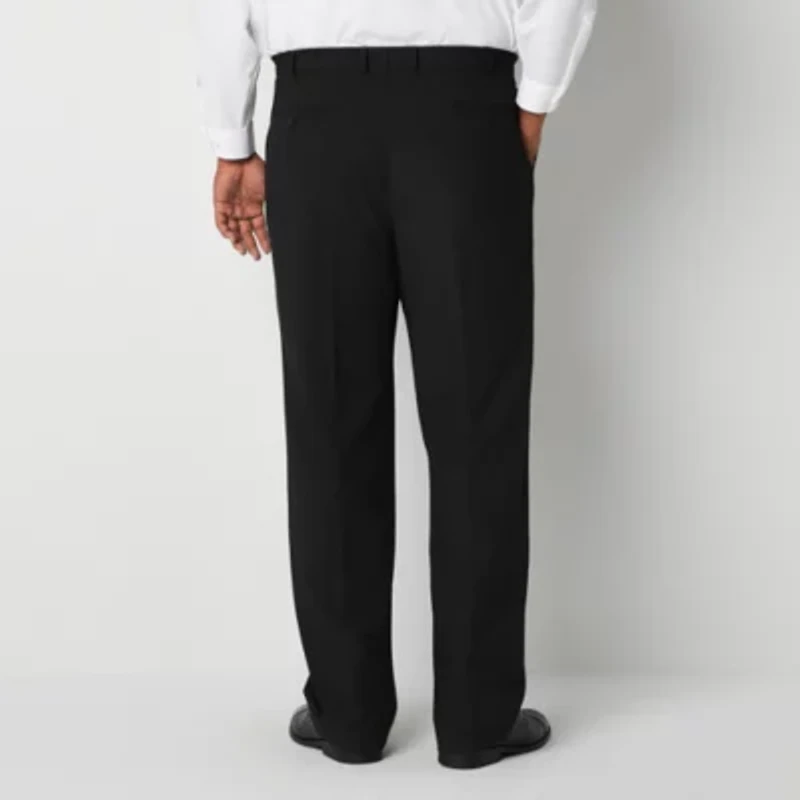 J. Ferrar Ultra Comfort Mens Big and Tall Stretch Fabric Regular Fit Flat Front Suit Pant