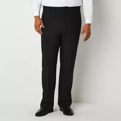 J. Ferrar Ultra Comfort Mens Big and Tall Stretch Fabric Regular Fit Flat Front Suit Pant
