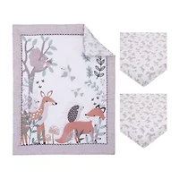 Nojo Woodland Mini Crib 3-pc. Crib Bedding Set