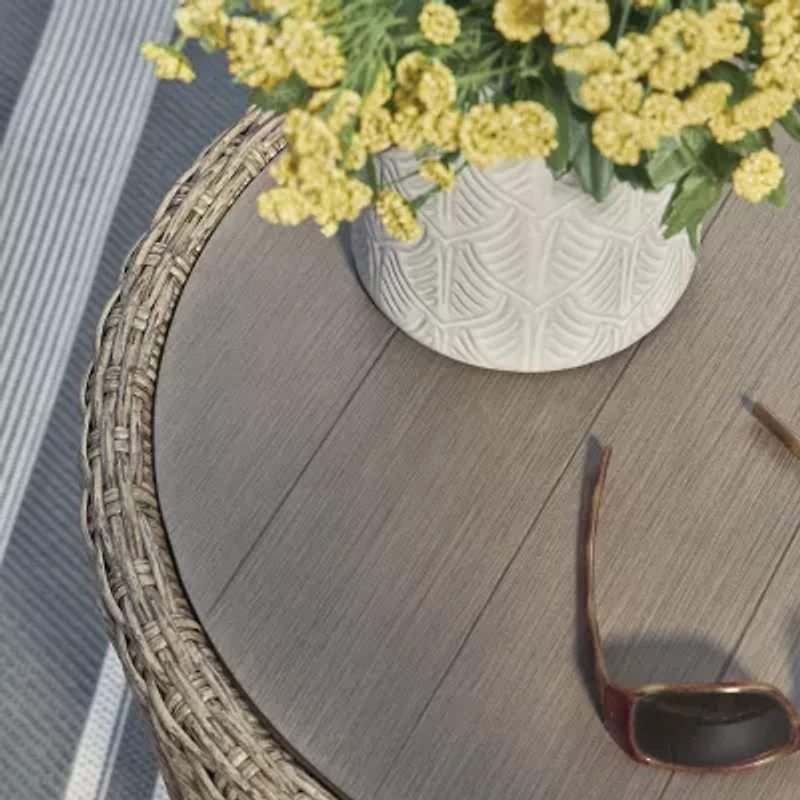 Signature Design by Ashley® Danson Weather Resistant Wicker Side Table
