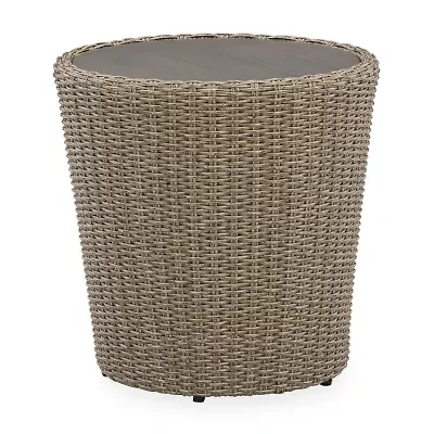 Signature Design by Ashley® Danson Weather Resistant Wicker Side Table