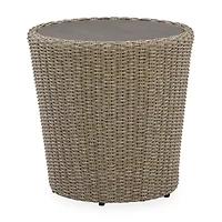 Signature Design by Ashley® Danson Weather Resistant Wicker Side Table