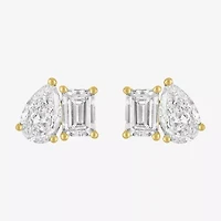 Diamond Addiction (G-H / Si2-I1) 2 CT. T.W. Lab Grown White Diamond 10K Gold Pear Stud Earrings