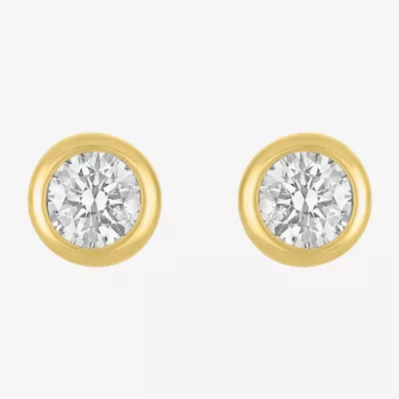 Diamond Addiction (G-H / Si2-I1) 1 CT. T.W. Lab Grown White Diamond 14K Gold 7mm Round Stud Earrings