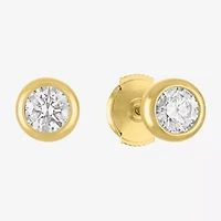 Diamond Addiction (G-H / Si2-I1) 1 CT. T.W. Lab Grown White Diamond 14K Gold 7mm Round Stud Earrings