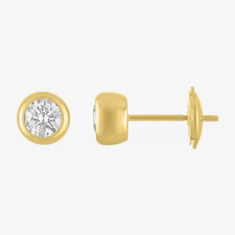 Diamond Addiction (G-H / Si2-I1) 1 CT. T.W. Lab Grown White Diamond 14K Gold 7mm Round Stud Earrings