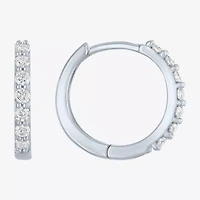 (H-I / SI2-I1) Diamond Addiction 1/4 CT. T.W. Lab Grown White 13mm Hoop Earrings