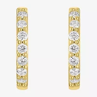 (H-I / SI2-I1) Diamond Addiction 1/4 CT. T.W. Lab Grown White 13mm Hoop Earrings
