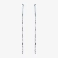 Diamond Addiction (G-H / Si2-I1) Womens 1/3 CT. T.W. Lab Grown White Diamond 10K White Gold Drop Earrings