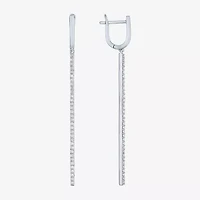 Diamond Addiction (G-H / Si2-I1) Womens 1/3 CT. T.W. Lab Grown White Diamond 10K White Gold Drop Earrings