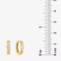 Diamond Addiction (G-H / I1-I2) Womens 1/3 CT. T.W. Lab Grown White Diamond 10K Gold Round Hoop Earrings