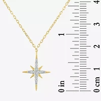 Yes, Please! (G-H / I1-2) North Star Womens Diamond Accent Lab Grown White Diamond Star 2-pc. Necklace Set