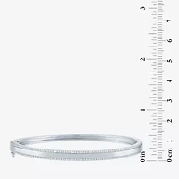 Diamond Addiction (G-H / Si2-I1) Womens 1/2 CT. T.W. Lab Grown White Diamond Sterling Silver Bangle Bracelet