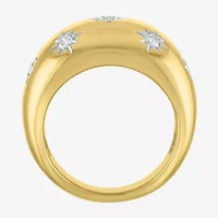 Diamond Addiction North Star (G-H / Si2-I1) Womens 13MM 1/2 CT. T.W. Lab Grown White Diamond 14K Gold Over Silver Band