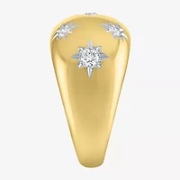 Diamond Addiction North Star (G-H / Si2-I1) Womens 13MM 1/2 CT. T.W. Lab Grown White Diamond 14K Gold Over Silver Band