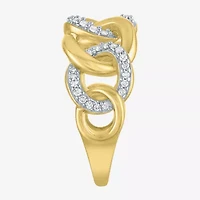 Diamond Addiction (G-H / Si2-I1) Womens 1/4 CT. T.W. Lab Grown White 14K Gold Over Silver Band