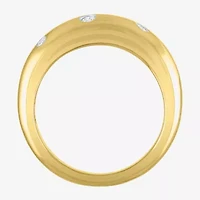 Diamond Addiction (G-H / I1-I2) Womens 5MM 1/10 CT. T.W. Lab Grown White 14K Gold Over Silver Sterling Band