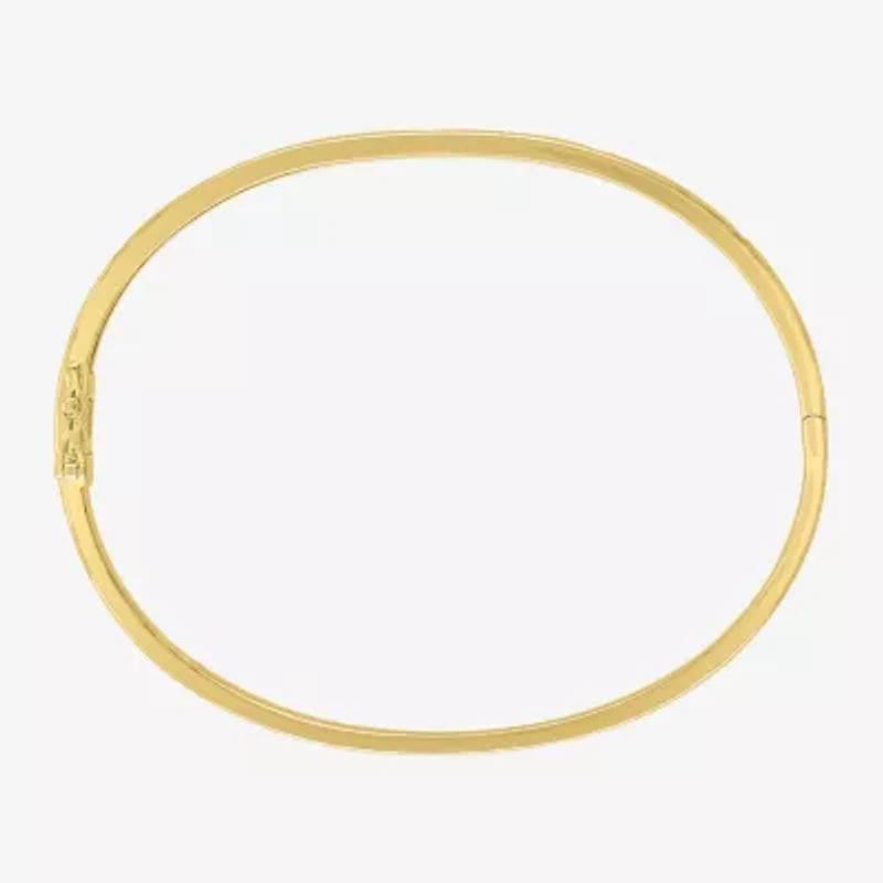 Diamond Addiction Womens 1/10 CT. T.W. Natural White Diamond 14K Gold Over Silver Sterling Silver Heart Bangle Bracelet