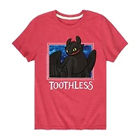 How To Train Your Dragon Little & Big Kid Boys Crew Neck Short Sleeve Regular Fit Graphic T-Shirt