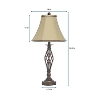Stylecraft 28.5" Barclay Metal Table Lamp