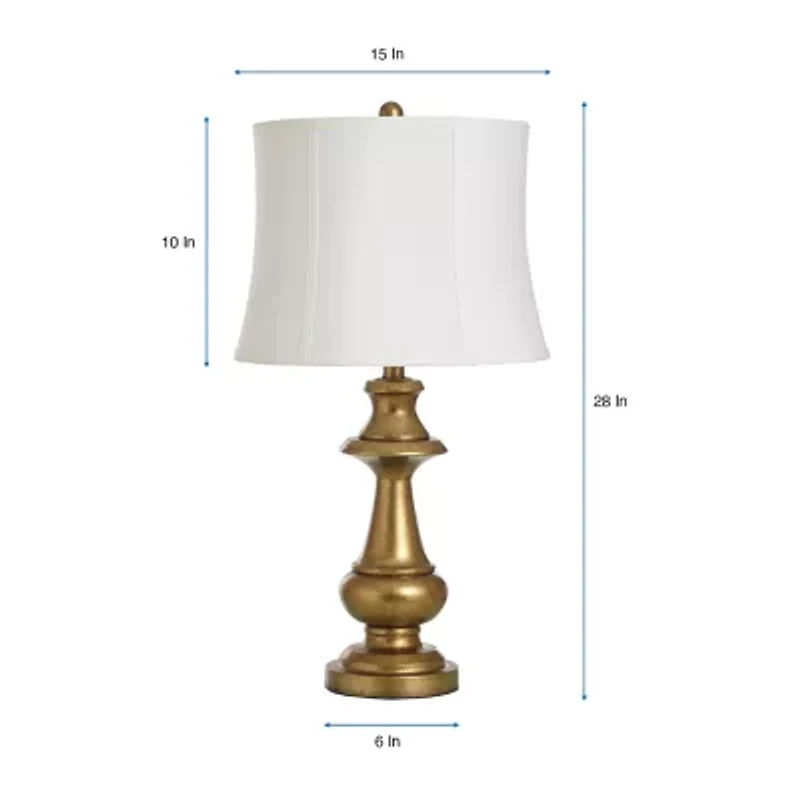Stylecraft 28" Premier Gold Metal Table Lamp