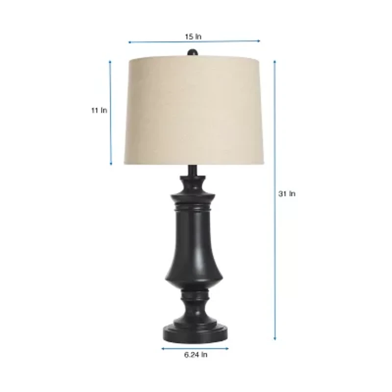 Stylecraft 31" Chess Piece Steel Table Lamp