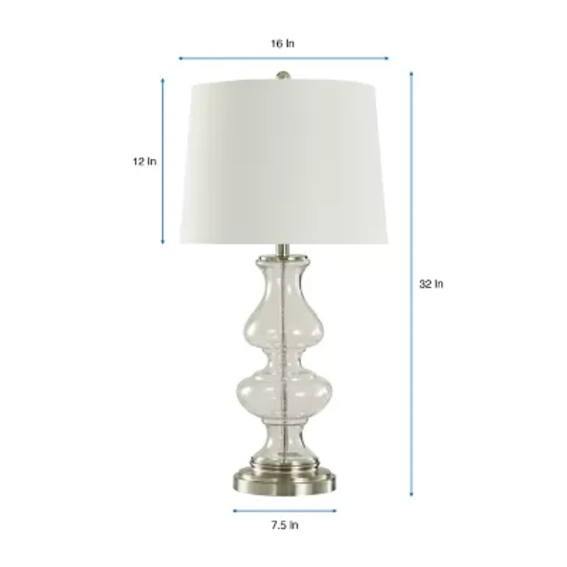 Stylecraft 32" Timeless Glass Table Lamp