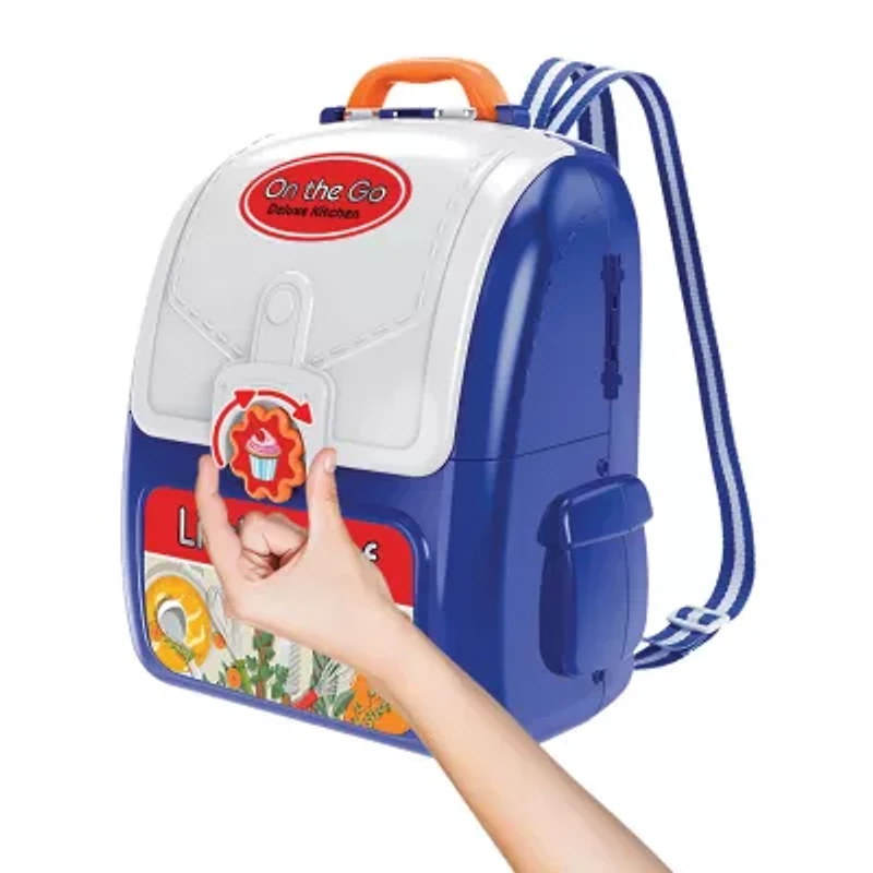 Kid Galaxy On The Go Backpack - Pretend Play Cooking Set 18-pc. Toy Tool