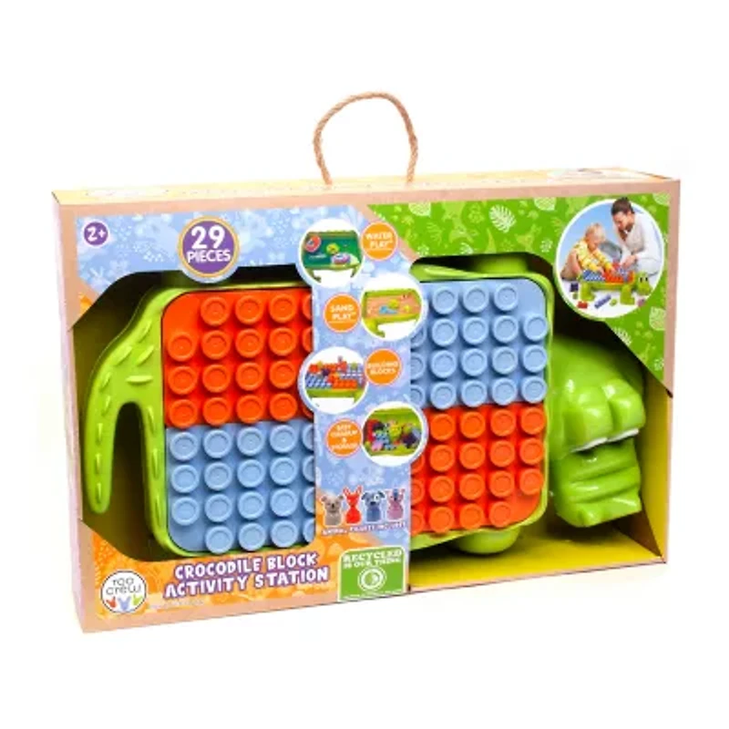 Boley Roo Crew Crocodile Block Activity Station Building Blocks 30-pc.