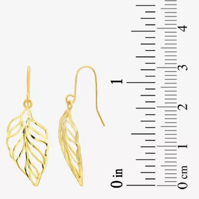 Womens 14K Gold Drop Earrings