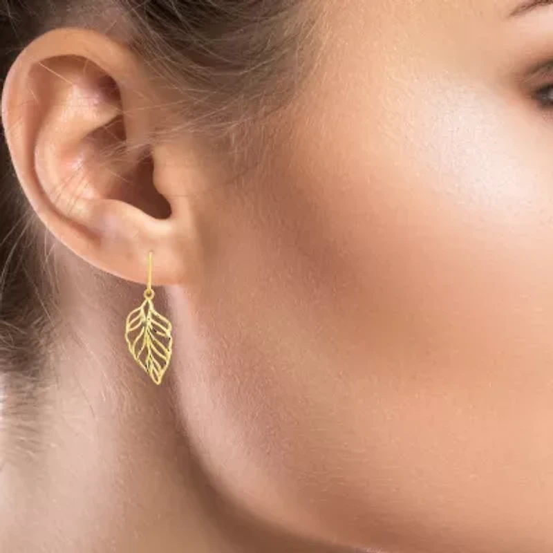 Womens 14K Gold Drop Earrings