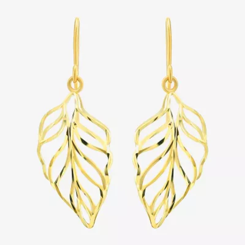 Womens 14K Gold Drop Earrings