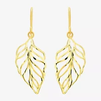 Womens 14K Gold Drop Earrings