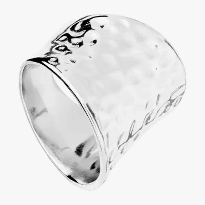 Womens 6.8mm Sterling Silver Band