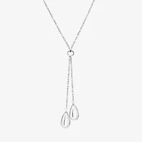 Womens Sterling Silver 22 Inch Y Necklace