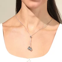 Womens Sterling Silver 22 Inch Y Necklace