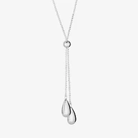 Womens Sterling Silver 22 Inch Y Necklace