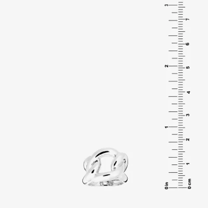 Womens Sterling Silver Cocktail Ring