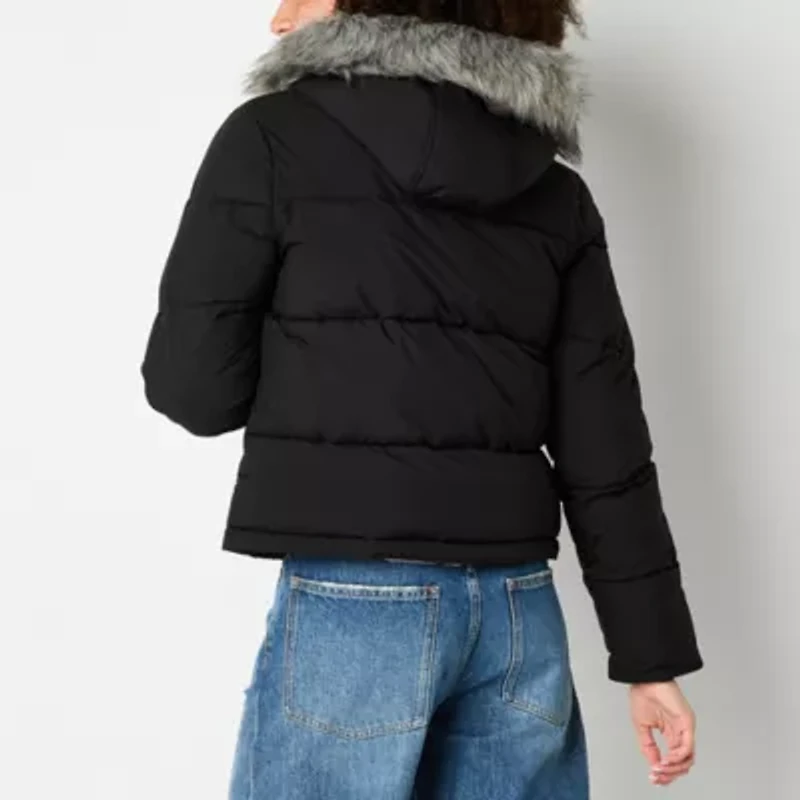 Maralyn And Me Womens Hooded Heavyweight Juniors Puffer Jacket
