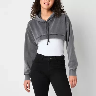 Arizona Womens Long Sleeve Fleece Juniors Hoodie