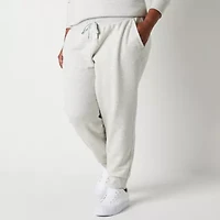 Xersion Womens Super Soft Fleece Mid Rise Plus Jogger Pant