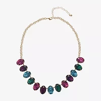 Mixit Gold Tone Womens 16 Inch Statement Necklace
